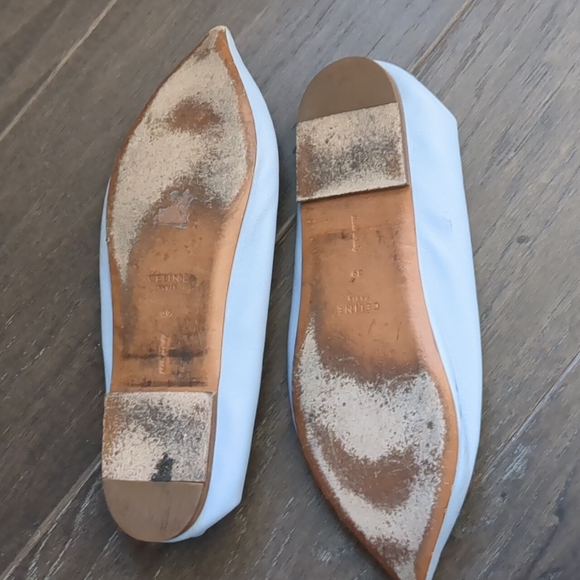 Celine | Shoes | Celine Blue Babouche Stitch Flats | Poshmark